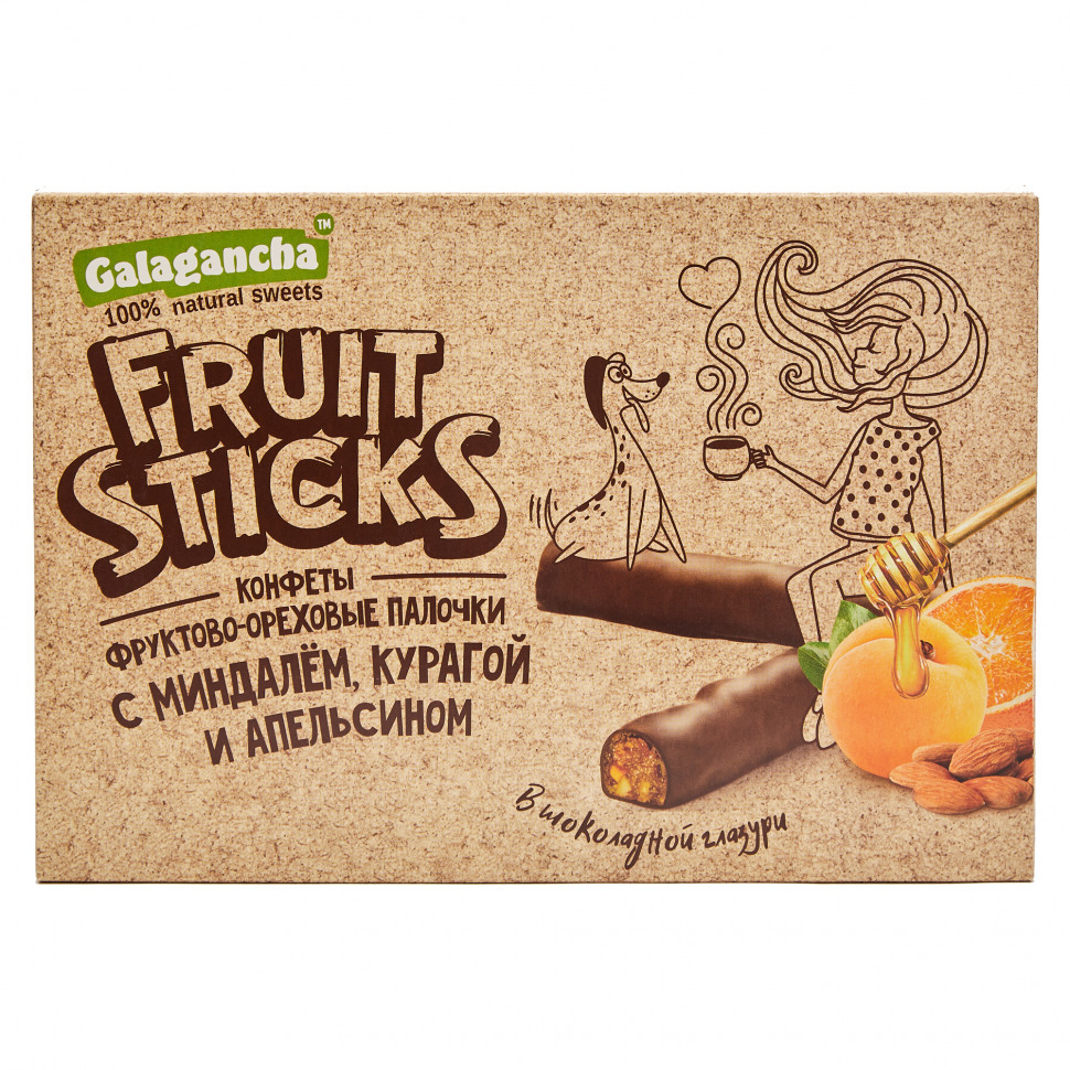  Берестов КРАФТ Fruit Stiсks с курагой и миндалем, 175г   в Новочебоксарске