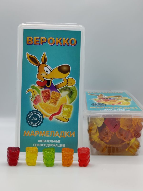 №2 Жевательный мармелад Мишки фруктовые, 250г   в Новочебоксарске