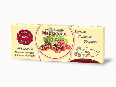 №2 Мармелад натуральный "Брусника" 140г в Новочебоксарске